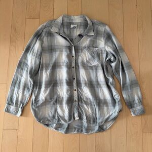 Sonoma Blue and White Plaid Flannel XXL